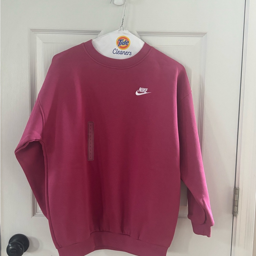Nike kid Crewneck Sweatshirt in Burgundy